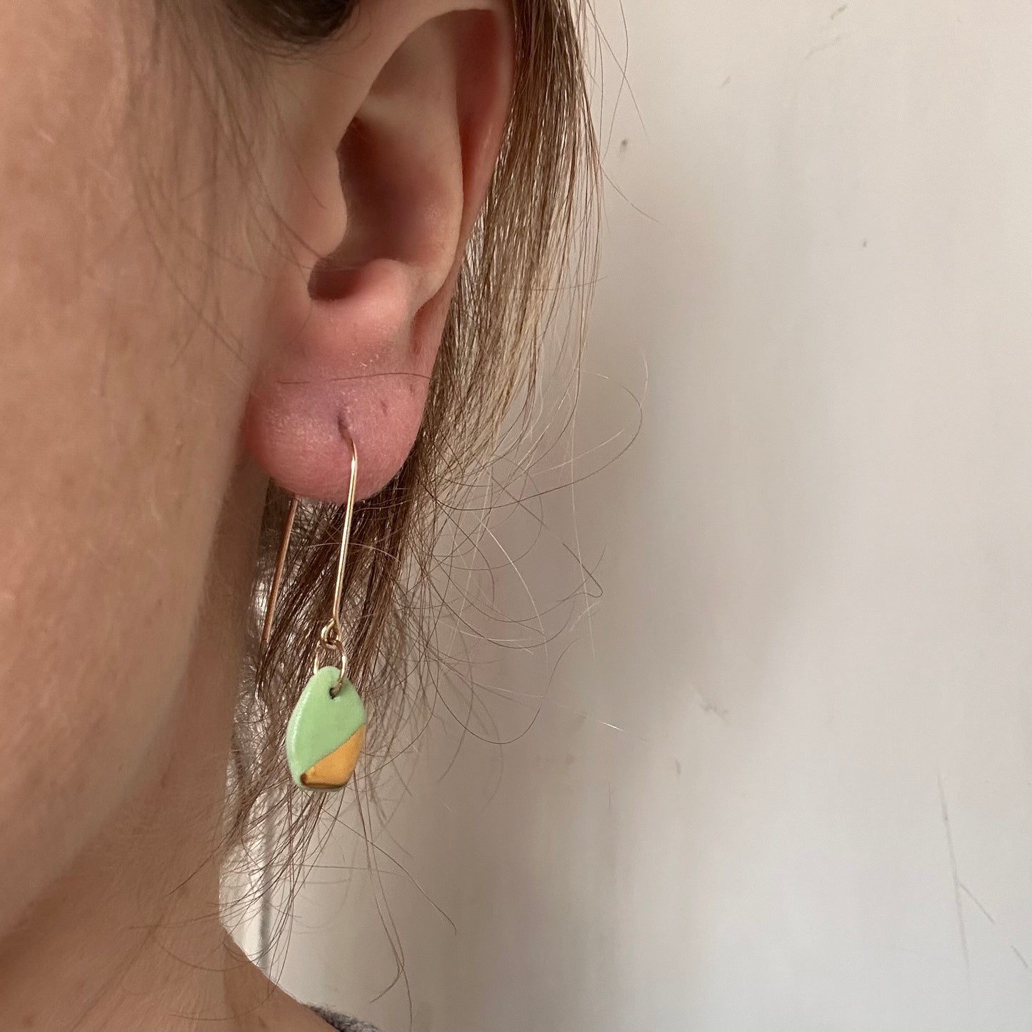 Geode dangle earring