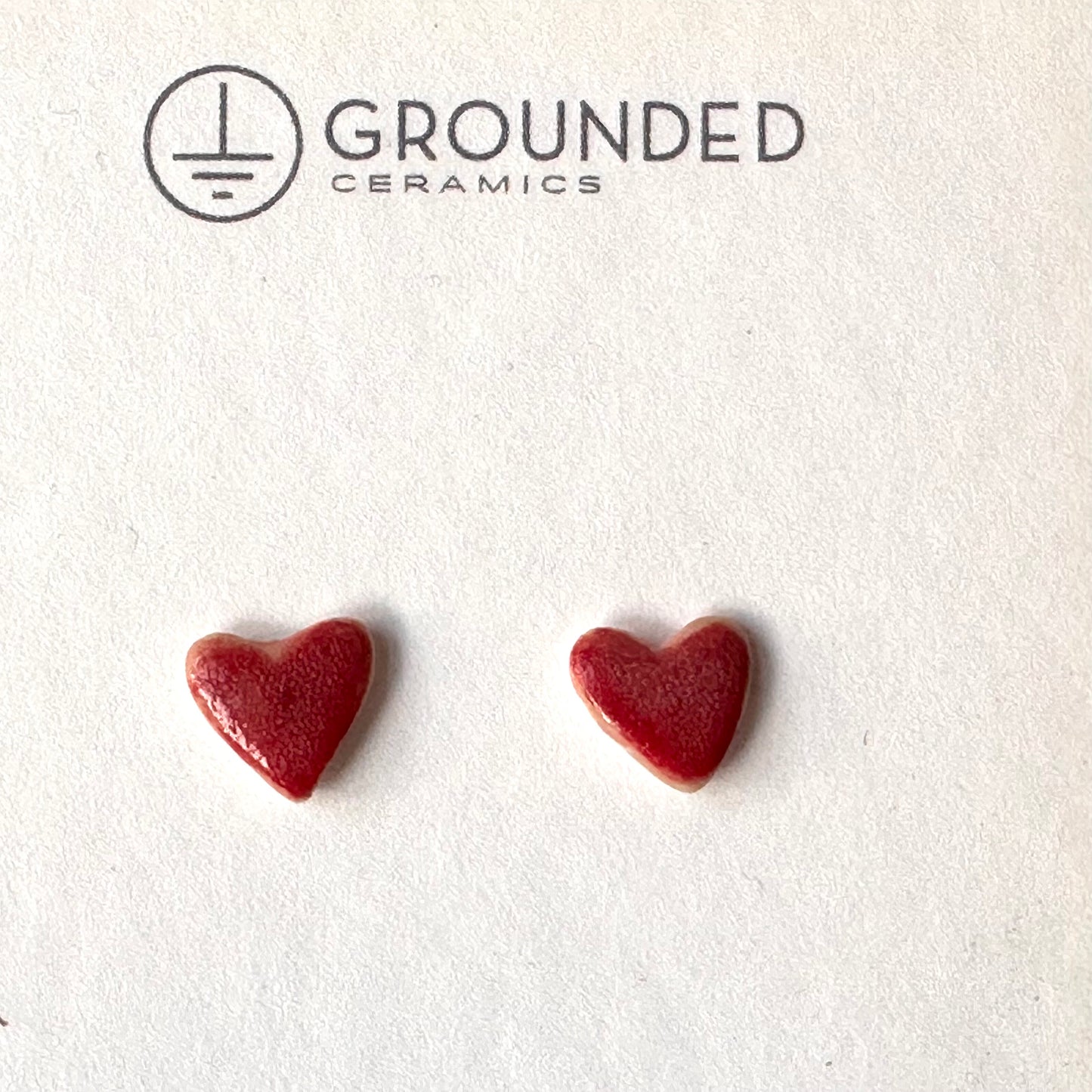 Heart stud earring- variety of colors