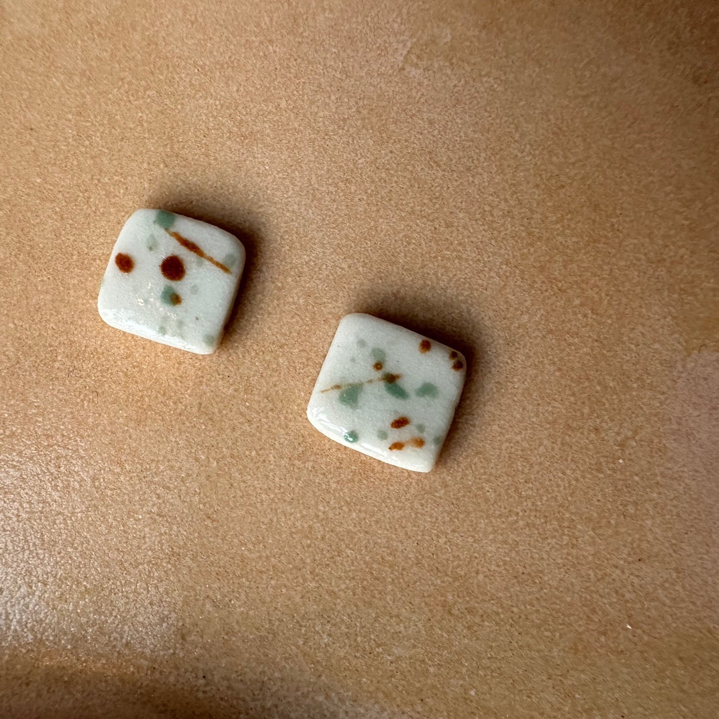 square stud earring