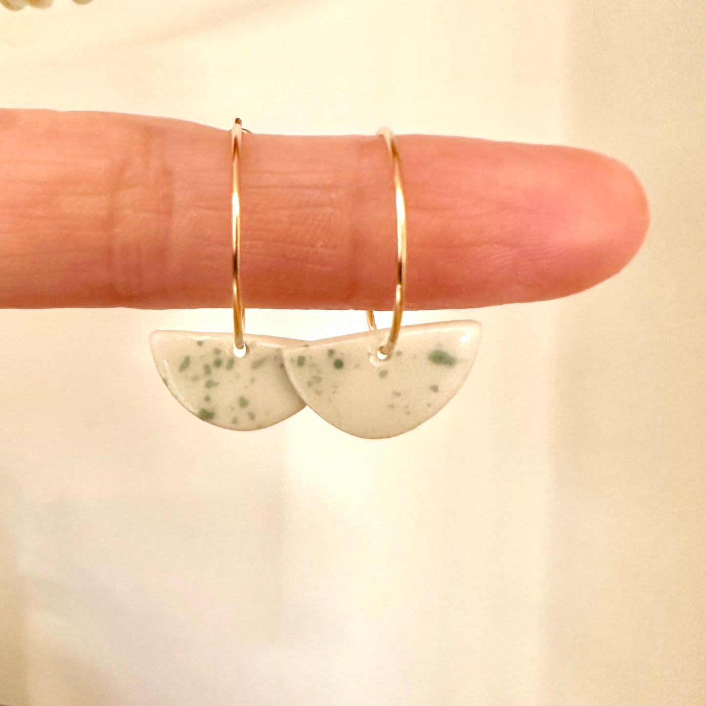 half-moon flicker hoop earring