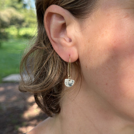 Mini-moon dangle earring