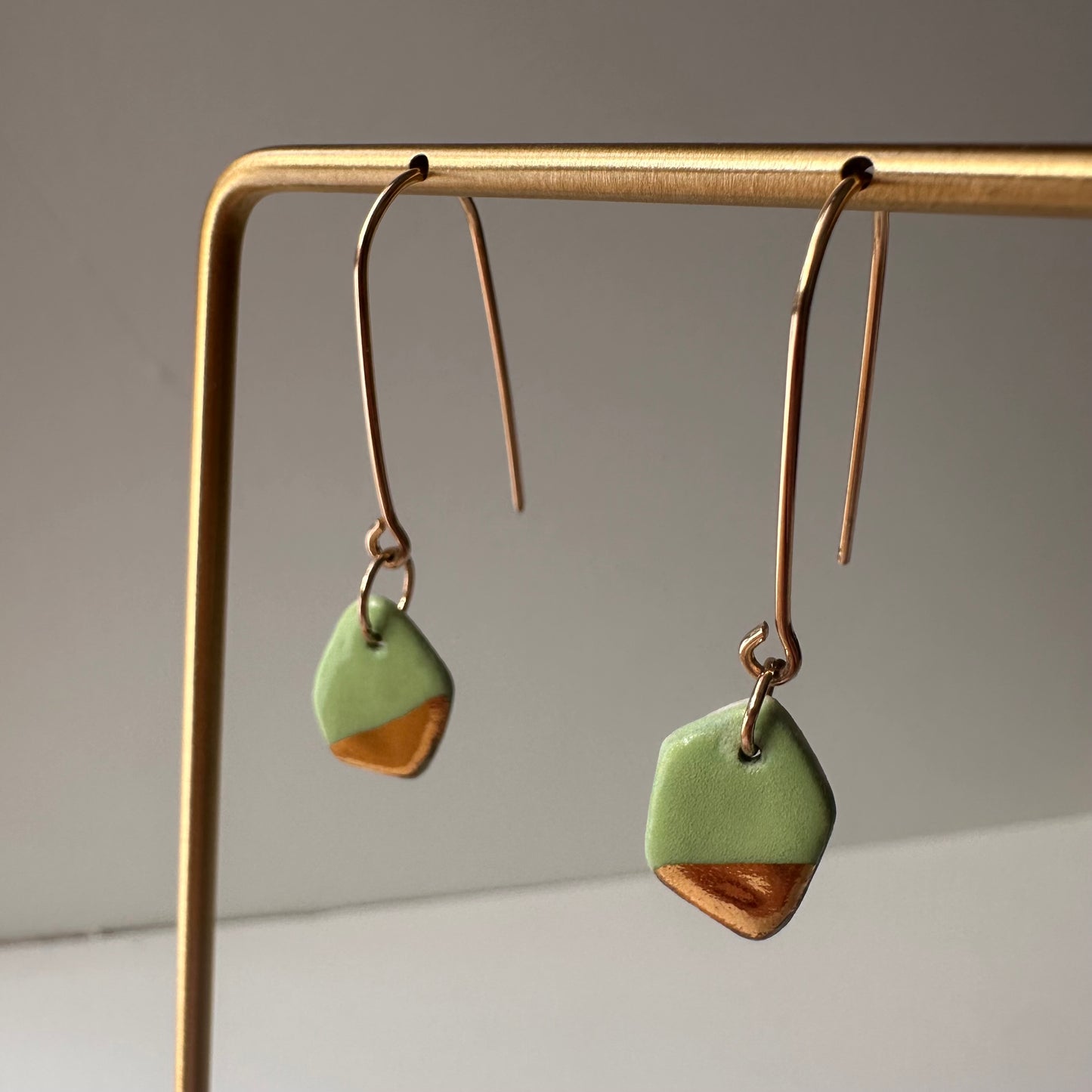 Geode dangle earring