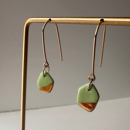 Geode dangle earring