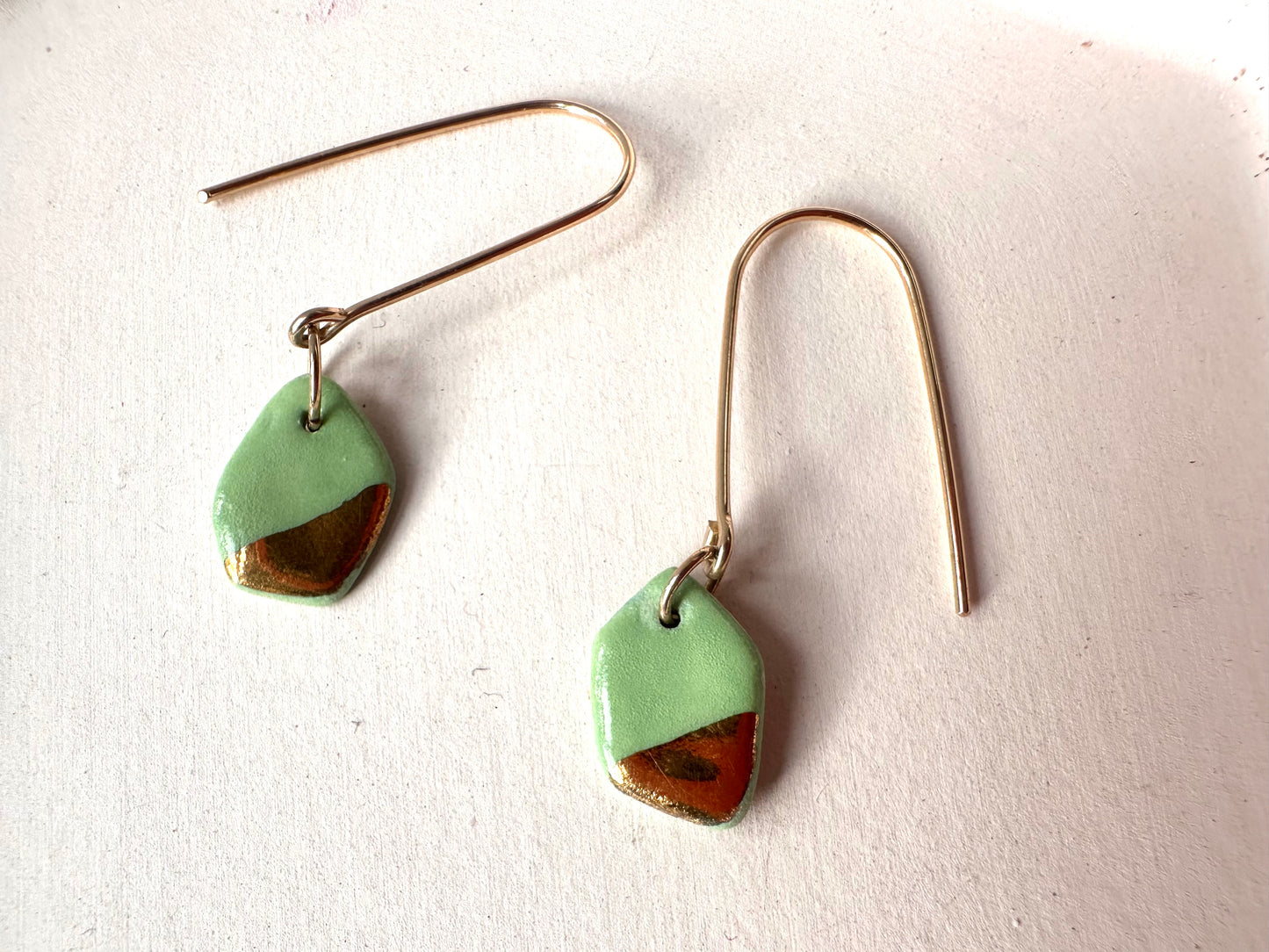 Geode dangle earring