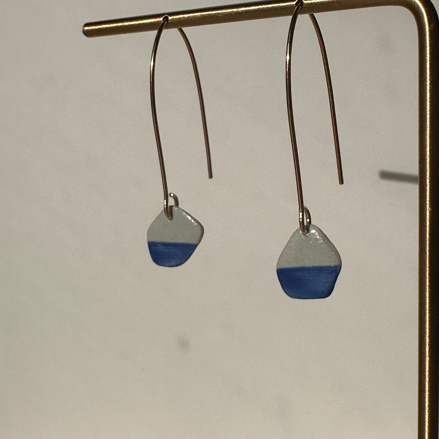 Geode dangle earring