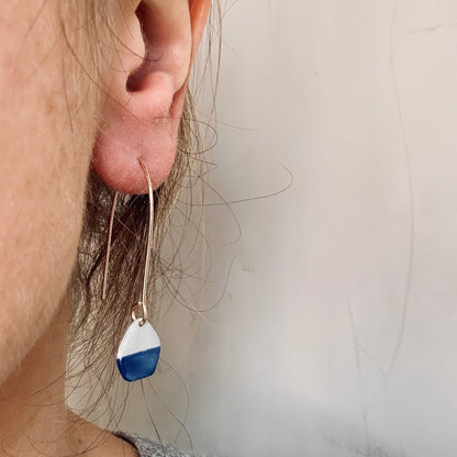 Geode dangle earring