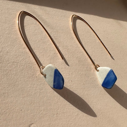 Geode dangle earring