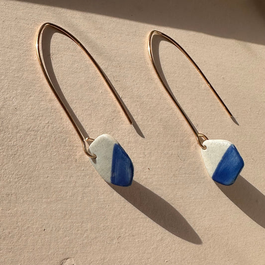 Geode dangle earring