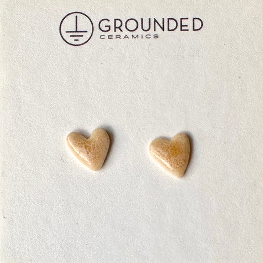 Heart stud earring- variety of colors