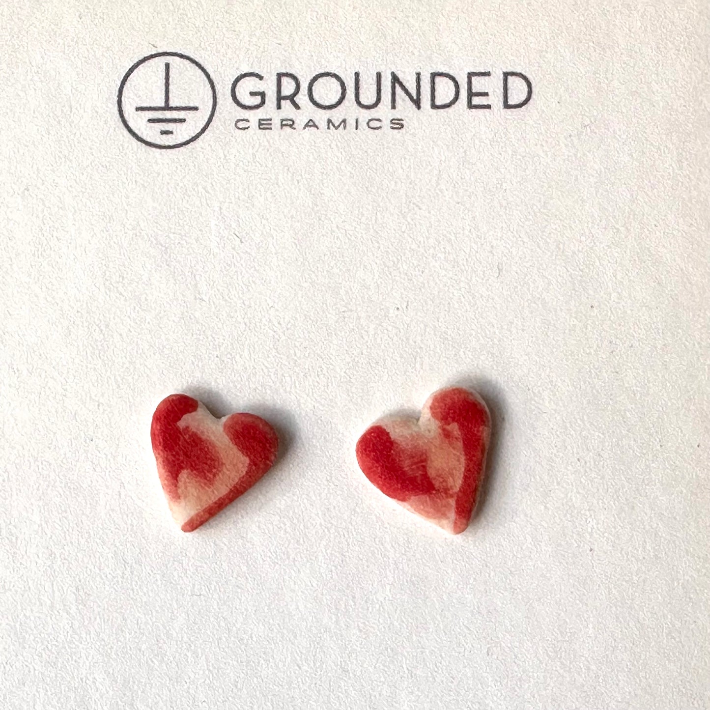 Heart stud earring- variety of colors
