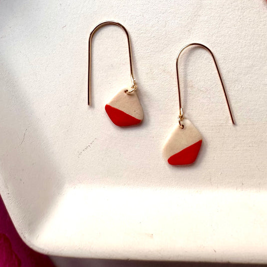 Geode dangle earring