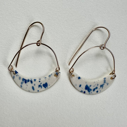 Arch dangle flicker earring- azul