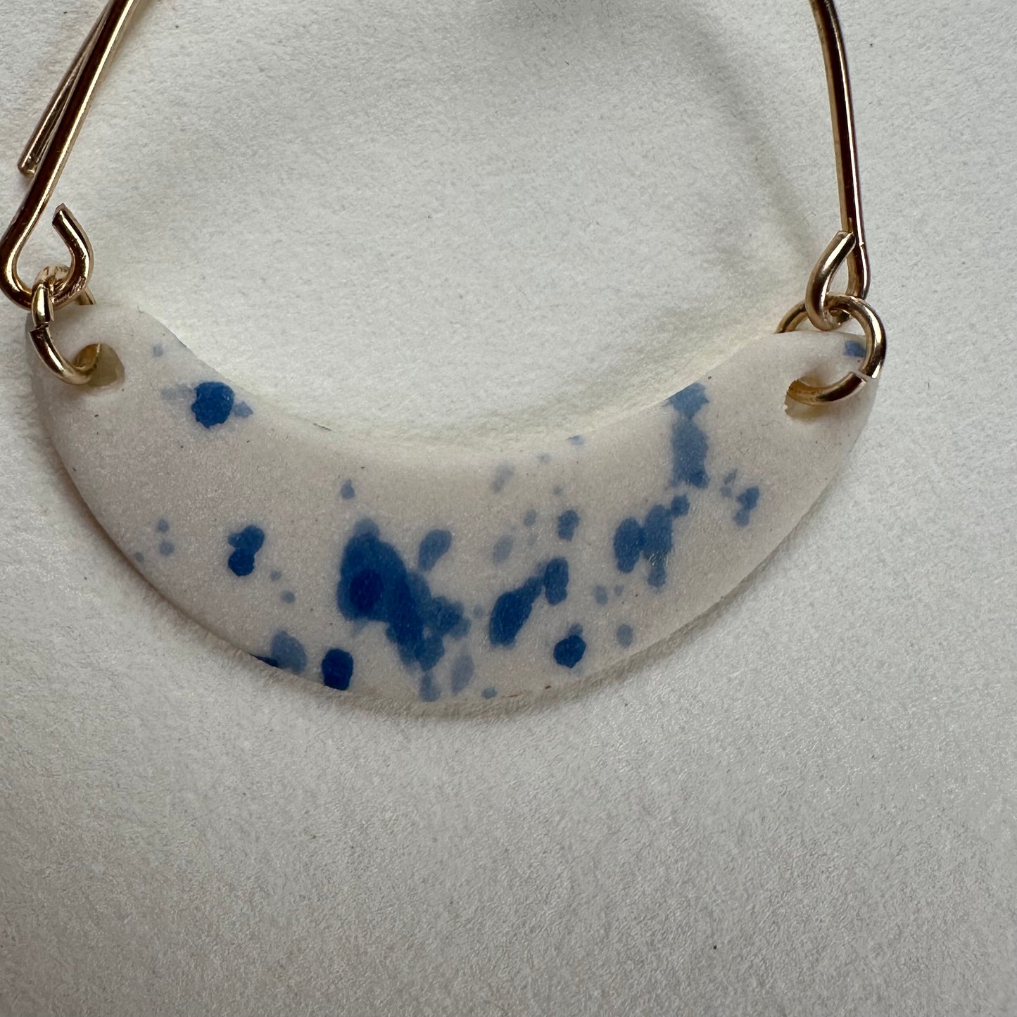 Arch dangle flicker earring- azul