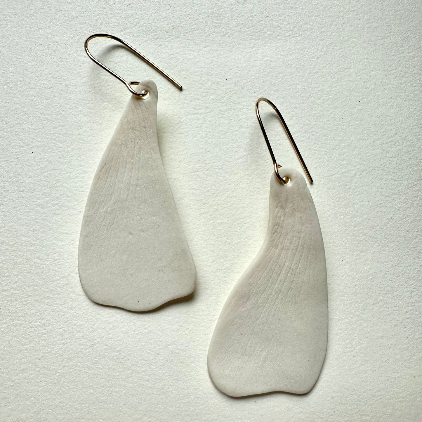 Tall petal dangle earring