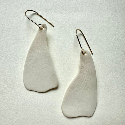Tall petal dangle earring