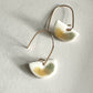Half-moon dangle earring