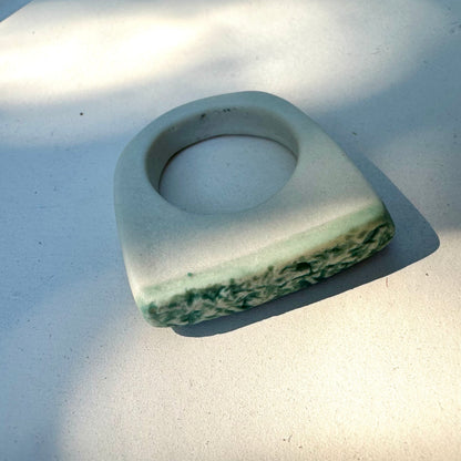 Textured aqua ring