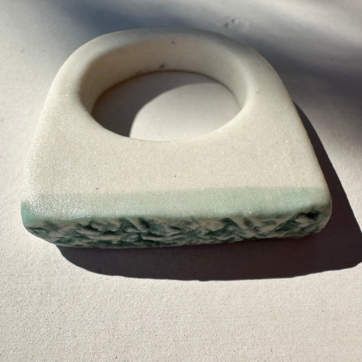 Textured aqua ring