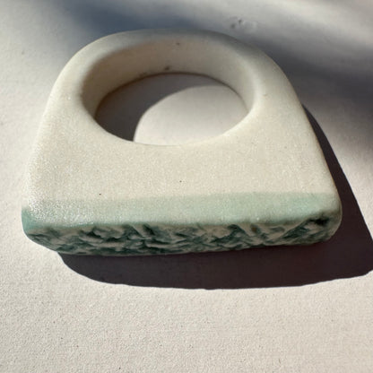 Textured aqua ring