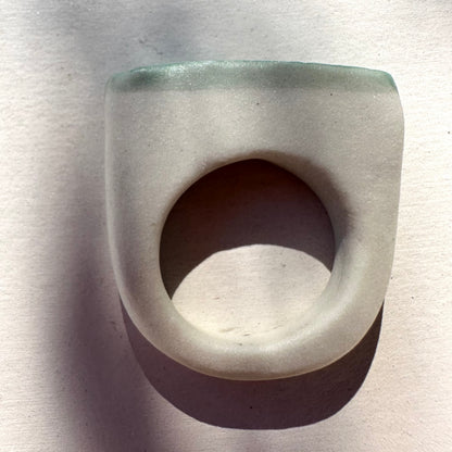 Textured aqua ring