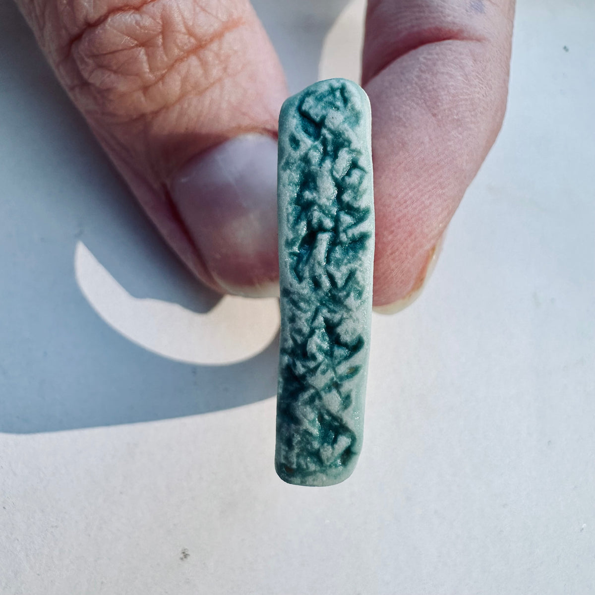 Textured aqua ring