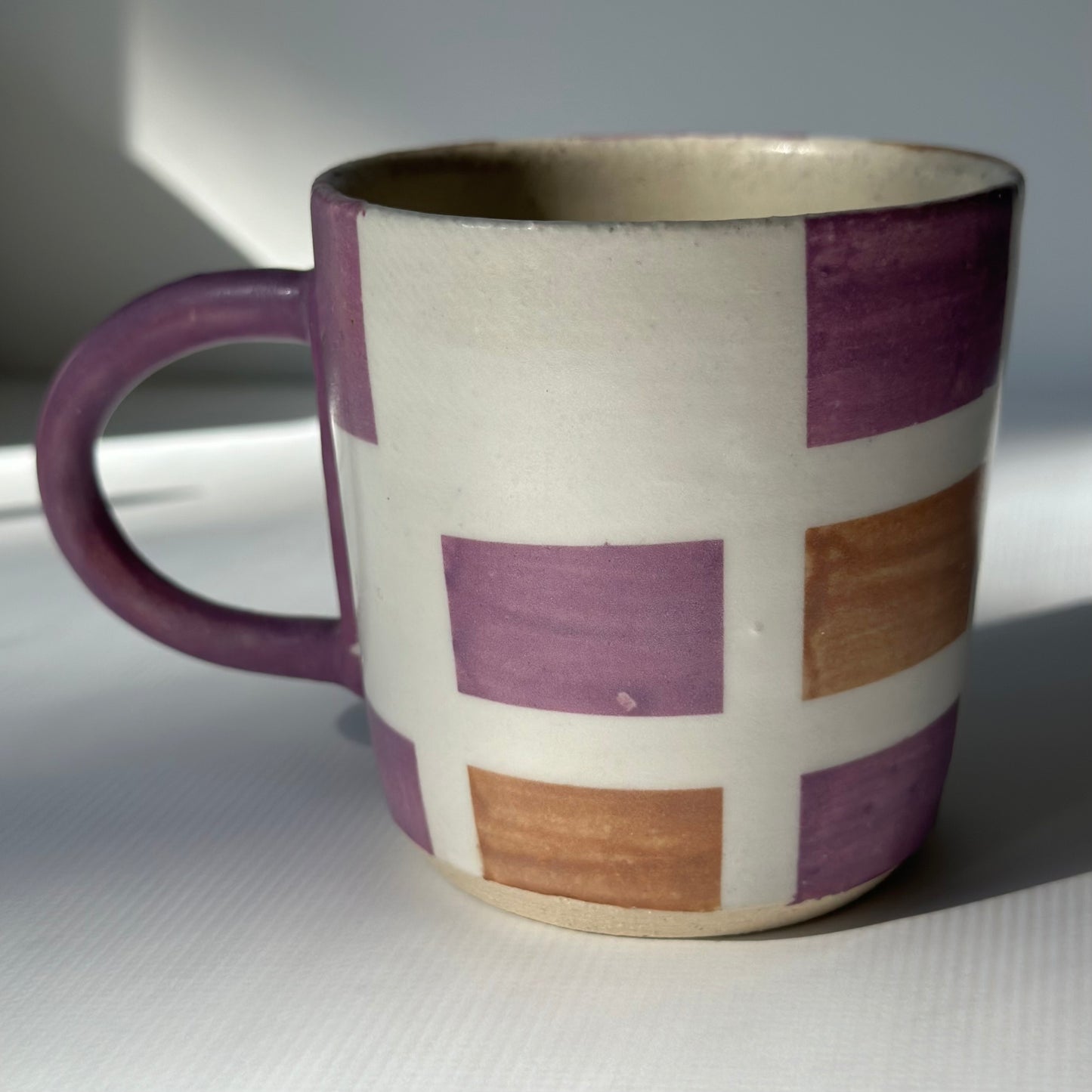 checkered mug