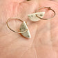 half-moon flicker hoop earring