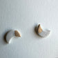 Crescent stud earring