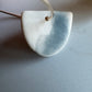 Half-moon hoop earring