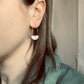 half-moon flicker hoop earring
