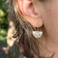 Half-moon dangle earring