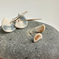 Half-moon stud earring
