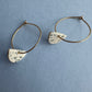 Half-moon hoop earring
