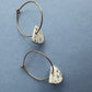 Half-moon hoop earring