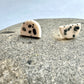 Half-moon stud earring