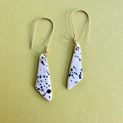 Triangle flicker dangle earring