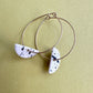 Half-moon hoop earring