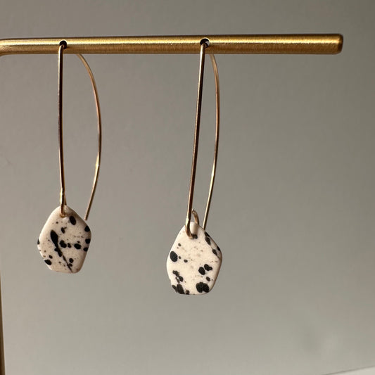 Geode flicker dangle earring