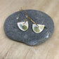 Half-moon hoop earring