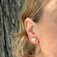 Half-moon stud earring
