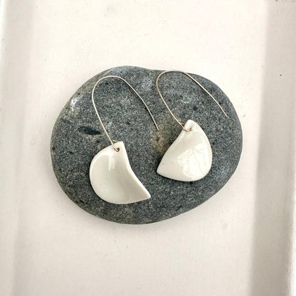 half-moon twist earring