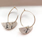 half-moon flicker hoop earring