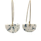 half-moon flicker dangle earring